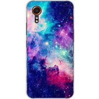 Samsung Galaxy XCover 7 Bedrukt siliconen hoesje Galaxie bleue