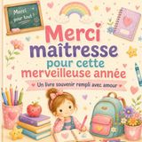 Merci maîtresse pour cette merveilleuse année Livre cadeau maîtresse