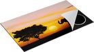 Chefcare Inductie Beschermer Olifant Silhouet tijdens Zonsondergang - 89,6x51,6 cm - Multicolor