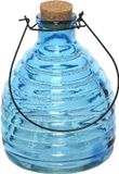 Decoris Kaemingk B.V. Wespenvanger/wespenval - transparant blauw - 17 cm - glas