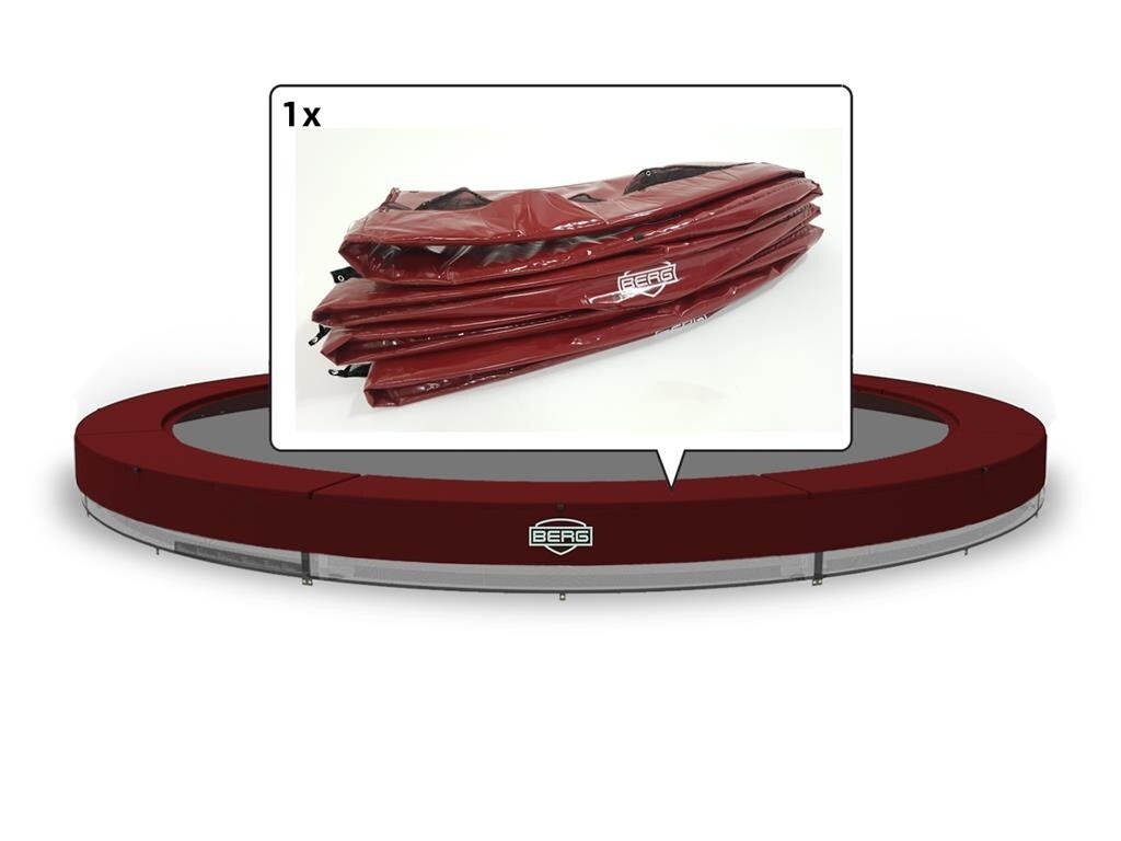 Berg Trampoline Beschermrand Elite - InGround - 430 cm - Rood