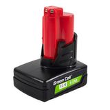 Green Cell Accu 12V 6Ah Li-Ion voor Milwaukee M12 Elektrisch Gereedschap