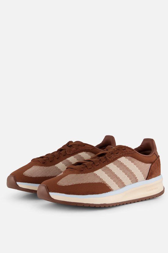 Adidas Run 70 2.0 Knit Sneakers bruin Textiel - Maat 42