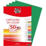 Fixo Paper 11120322 karton, A3, 50 stuks, donkergroen, 180 g