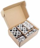 Quadrios 2009CA106 Wartel assortiment PA66 Grijs-wit (RAL 7035) 1 set(s)