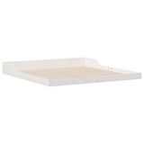 vidaXL Bedframe Wit Massief Grenenhout 200 x 210 cm