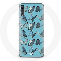 Maniacase Etui voor Huawei P20 Pro Vlinders Blauwe Achtergrond