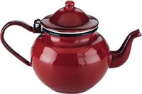 Bol Théière Rouge - Acier émaillé - 0,75 litre - 20 cm de haut