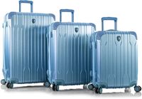Heys Xtrak 4 wielen Kofferset 3-delig met uitbreidingsplooi - Harde bagage - TSA slot - icy blue