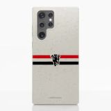 Fibriva™ Coque de Téléphone Officielle Manchester United – Rayures Diagonales et Diable