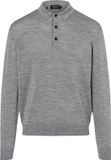 MAERZ Muenchen MAERZ Classic Fit heren trui met polokraag wol - grijs