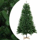 vidaXL Kunstkerstboom 150 cm PVC en massief grenenhout Groen