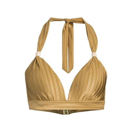 BEACHWAVE Voorgevormde Push-up Bikinitop met Textuur Goud
