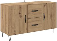 vidaXL Dressoir Artisan Eiken 100 x 36 x 60 cm Bewerkt hout