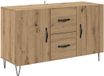 vidaXL Dressoir Artisan Eiken 100 x 36 x 60 cm Bewerkt hout