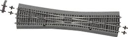 Roco H0 RocoLine (met ballastbed) 42549 Engels wissel, Dubbel 345 mm 1 stuk(s)
