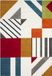 Safavieh Modern Graphic Indoor Geweven Vloerkleed, Hollywood Collectie, HLW709, in Ivoor & Pauwblauw, 201 X 274 cm