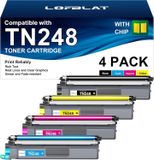 Brother Cartouche de toner set van 4, compatibel met Brother TN248 (noir/cyaan/magenta/jaune)