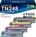 Brother Cartouche de toner set van 4, compatibel met Brother TN248 (noir/cyaan/magenta/jaune)
