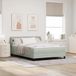 Maison Exclusive - Boxspring avec matelas, gris clair, 140 x 200 cm, velours