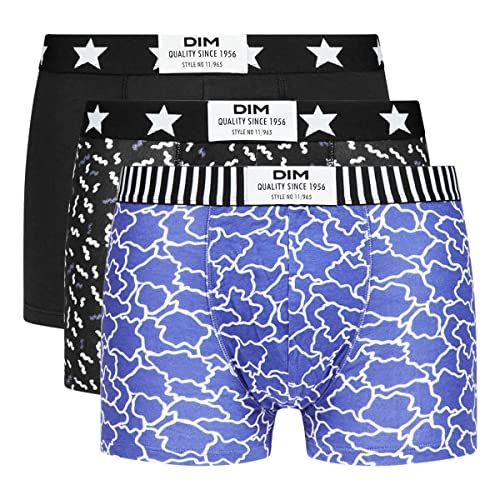 Dim Heren Boxershorts - Vibes - 3 Stuks - Wolk Blauw/Zwart/Cotillon - M
