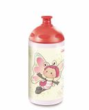 NICI 45447 Âne et Papillon gourde 500 ml Polypropylène (PP) Rouge, Blanc