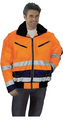 Prevent ASATEX Prevent Veiligheids-pilotenjack | maat XXL | oranje/marine