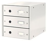Leitz Ladekast, 3 Laden, A4, Click And Store, 60480001 - Wit