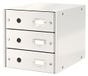Leitz Ladekast, 3 Laden, A4, Click And Store, 60480001 - Wit