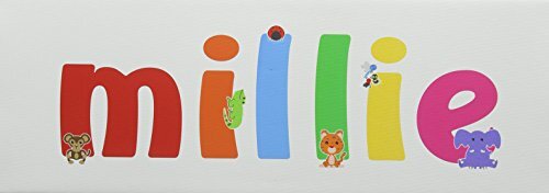 504 RECORDS. Feel Good Art Millie Galerie verpakt canvas foto voor de kinderkamer, het solide front paneel (15 x 42 x 4 cm, klein)