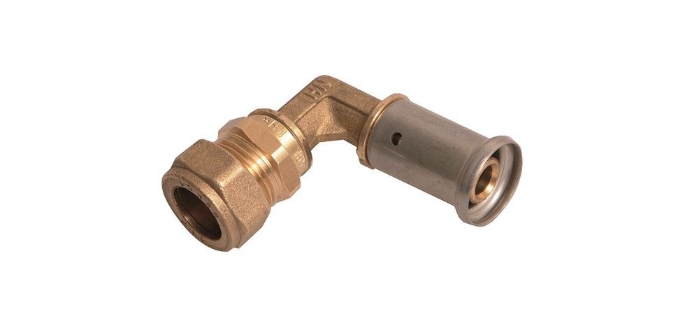 Henco Persfitting met 2 aansluitingen