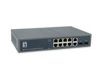 LevelOne GEP-1221 Unmanaged Gigabit Ethernet PoE Network Switch Noir