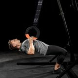 Ibenzoa® Set d'anneaux de gymnastique portables - Noir