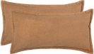 vidaXL - Kussensloop - 2 stuks - HOUTEN - Beige - 40 x 70 cm - Bouclé