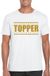 Bellatio Decorations Toppers Wit Topper shirt in gouden glitter letters heren - Toppers dresscode kleding M