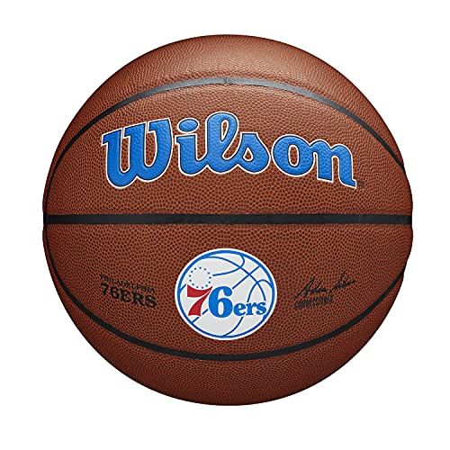 Wilson NBA Team Composiet Basketbal Philadelphia 76Ers - Blauw - Polyester - 2021
