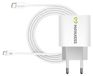Mayaxess, adaptateur secteur 20W pour Galaxy S23 FE + câble USB-C 1 mètre, blanc