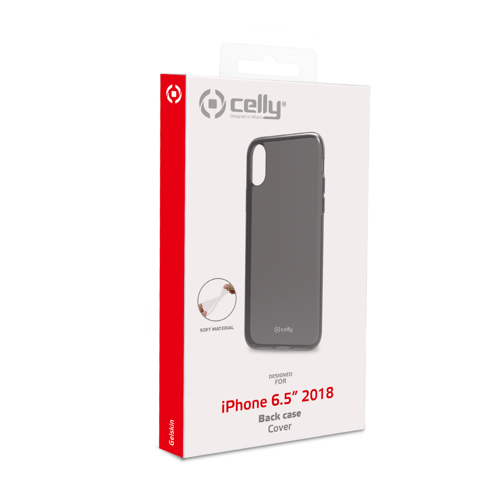 Celly Gelskin zwart / iPhone Xs Max
