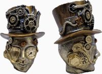Gilde Handwerk Steampunk Vrouw Polyresin Tafel Decoratie 18x16x20 cm