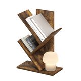 Furinno Boomboekenplank 3-laags vloerstaande boom boekenkast, Amber Pine