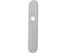 INTERSTEEL Langschild ovaal 220x41mm blind RVS