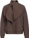 Object Trui Objarina L/s Oz Tie Sweatshirt Noos 23049534 Seal Brown Dames Maat - S