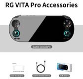 RG VITA Pro - Console de jeu portable rétro - Écran tactile IPS de 14 cm - 1920 x 1080 - Android 14 - Batterie de 5000 mAh - Stockage de 128 Go pour jeux 4K - Noir