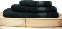 ARTG® Natural Bamboo Handdoek - 50 x 100 cm - Zwart - SET 4 stuks