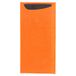 Bestekzakjes + servet "Just In Time" 90 + 10Pe Gsm + (17Gsm) 11,2X22,5 M Oranje Cellulose - 100 Eenheden