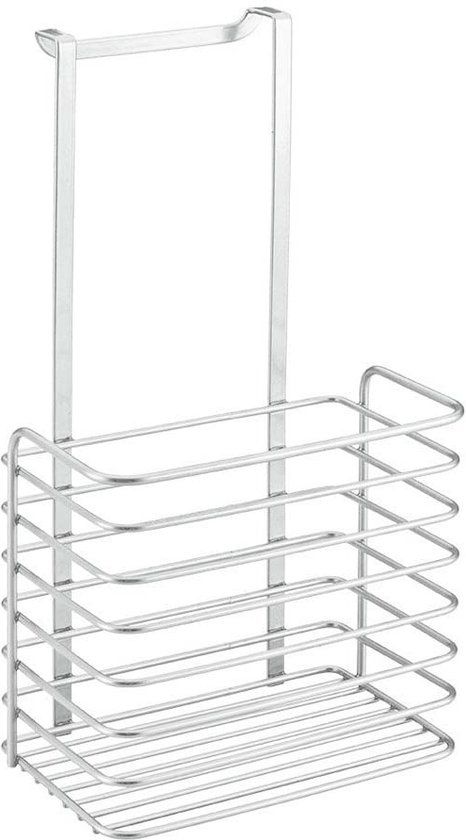 Metaltex Galileo Lijn Hoge Mand - Grijs - 36.5 x 12 x 19.5 cm
