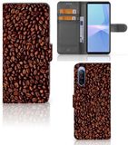 B2Ctelecom Sony Xperia 10 III Book Cover Koffiebonen