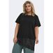 ONLY CARMAKOMA Plus Size gebreide top - zwart