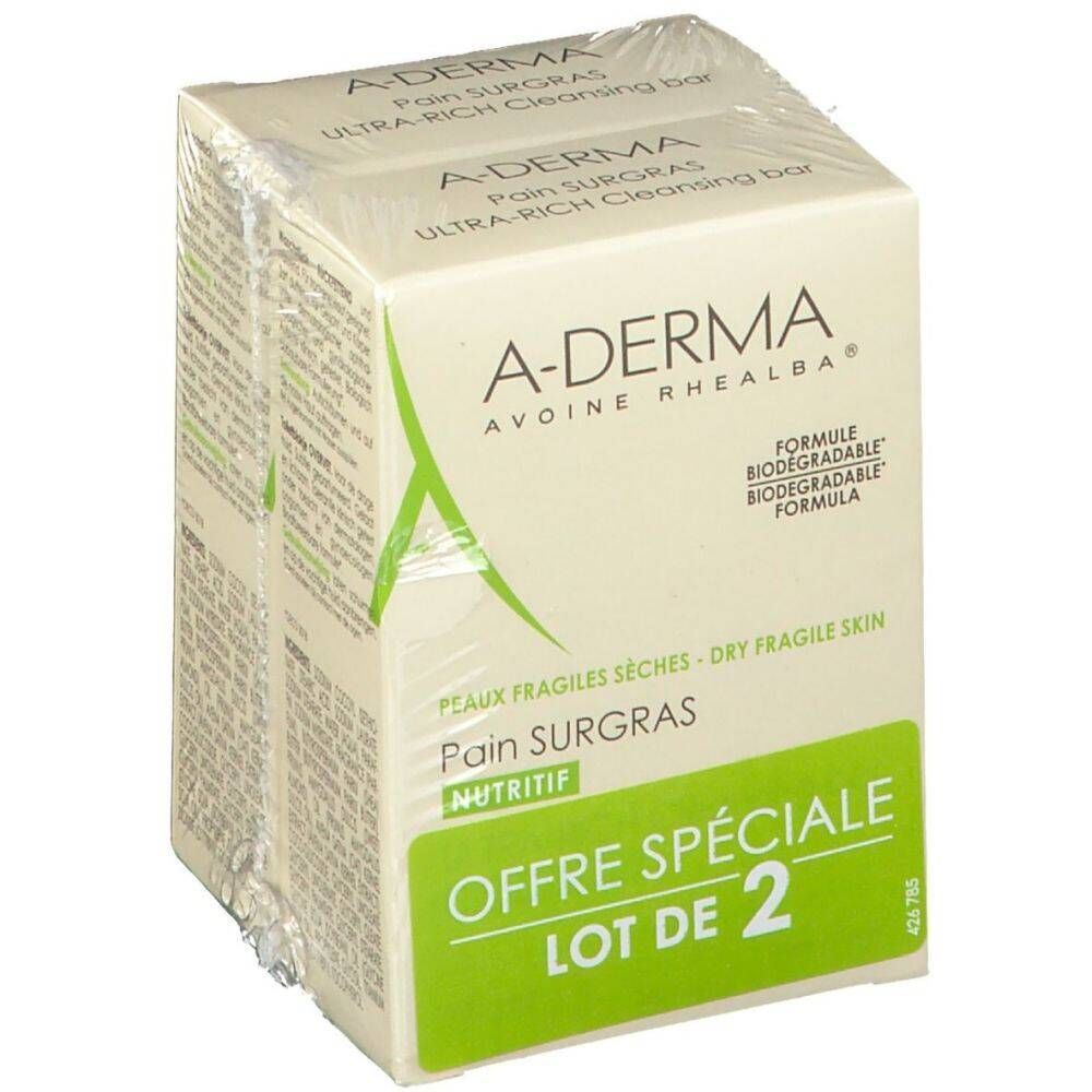 Pierre Fabre S.A Aderma Aderma Rhealba Haver Overvette Zeep 2x100 g