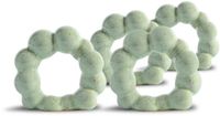 Byon Porto set de 4 ronds de serviette vert menthe